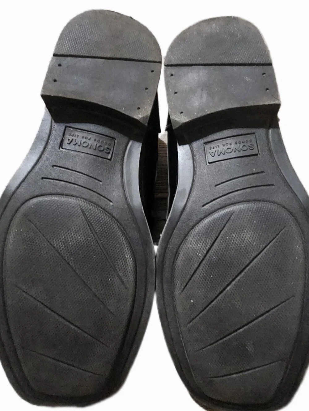 Sonoma Goods For Life Boys Black Slip-On Dress Shoes Size 6 Med Loafers
